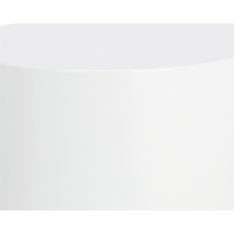 Brant House Dree Concrete End Table - White