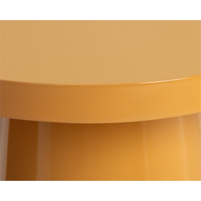 Brant House Porcini Concrete End Table - Large - Caramel