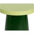 Brant House Porcini Concrete End Table - Large - Light Green / Green