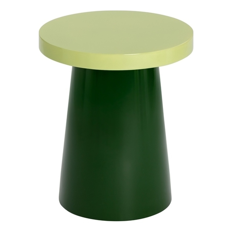 Brant House Porcini Concrete End Table - Large - Light Green / Green