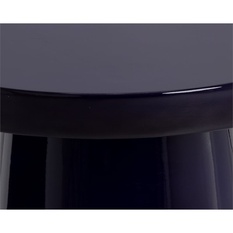 Brant House Porcini Concrete End Table - Large - Navy