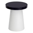 Brant House Porcini Concrete End Table - Large - Navy / White