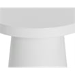 Brant House Porcini Concrete End Table - Large - White