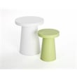 Brant House Porcini Concrete End Table - Large - White