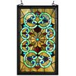 CHLOE Heather Tiffany-glass Victorian Window Panel 17x28