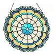 CHLOE Dakota Victorian Tiffany-glass Window Panel 18