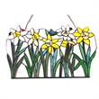 CHLOE Daisy Tiffany-glass Flowers Window Panel 23