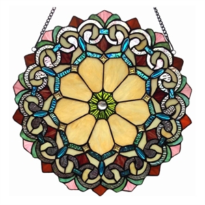 CHLOE Ayla Victorian Window Panel 18&quot Wide