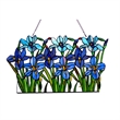 CHLOE Ariana Tiffany-glass Iris Window Pane 24' Wide