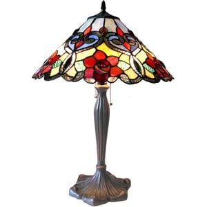 chloe lindsay tiffany-style 2 light rosestable lamp 17