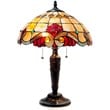 CHLOE Shelly Tiffany-style 2 Light Victorian Table Lamp 14.5