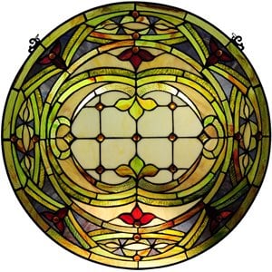 CHLOE Tiffany-glass Float Design Window Panel 24&quot