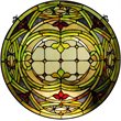 CHLOE Tiffany-glass Float Design Window Panel 24