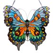 CHLOE Mariposa Tiffany-glass Butterfly Window Panel 21x20