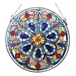CHLOE Tiffany-glass Victorian Window Panel 20