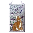 CHLOE Miaou Tiffany-glass Window Panel 18x31
