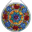 CHLOE Tiffany-glass Roses Window Panel 22