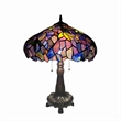 CHLOE Katie Tiffany-style 2 Light Wisteria Table Lamp 16