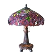 CHLOE Katie Tiffany-style 2 Light Wisteria Table Lamp 16