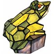 CHLOE Naveen Tiffany-Style Animal Stained Glass Accent Lamp 9.5