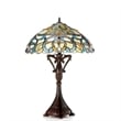 CHLOE Nora Tiffany Style Victorian 2 Light Table Lamp 18
