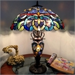 CHLOE Nora Victorian Double lit 3 Light Table Lamp 18