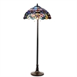 CHLOE Nora Tiffany Style Victorian 2 Light Floor Lamp 18