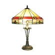CHLOE Ridley Tiffany-style 2 Light Mission Table Lamp 18