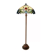 CHLOE Dulce Tiffany-style 2 Light Victorian Floor Lamp 18