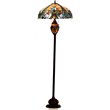 CHLOE Liaison Tiffany-style 3 Light Victorian Double Lit Floor Lamp 18