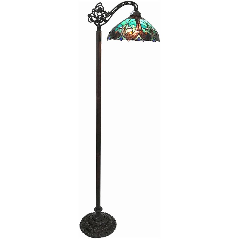 CHLOE Liaison Tiffany-style 1 Light Victorian Reading Floor Lamp 13