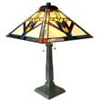 CHLOE Shay Mission 2 Light Antique Dark Bronze Table Lamp 16
