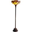 CHLOE Liaison Tiffany-style 1 Light Victorian Torchiere Floor Lamp 15