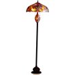 CHLOE Liaison Tiffany-style 3 Light Victorian Double Lit Floor Lamp 18