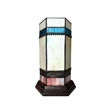CHLOE Chester Tiffany-glass Accent Pedestal 1 Light table lamp 14