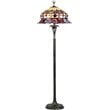 CHLOE 3 Light Tiffany-style Roses Scalloped Floor Lamp 20