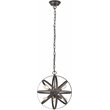 CHLOE Ironclad Industrial-style 6 Light Rubbed Bronze Ceiling Pendant 17
