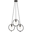 CHLOE Ironclad Industrial 3 Light Rubbed Bronze Ceiling Pendant 21.5