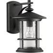 CHLOE Ashley Superiora Transitional 1 Light Textured Black Outdoor Wall Sconce