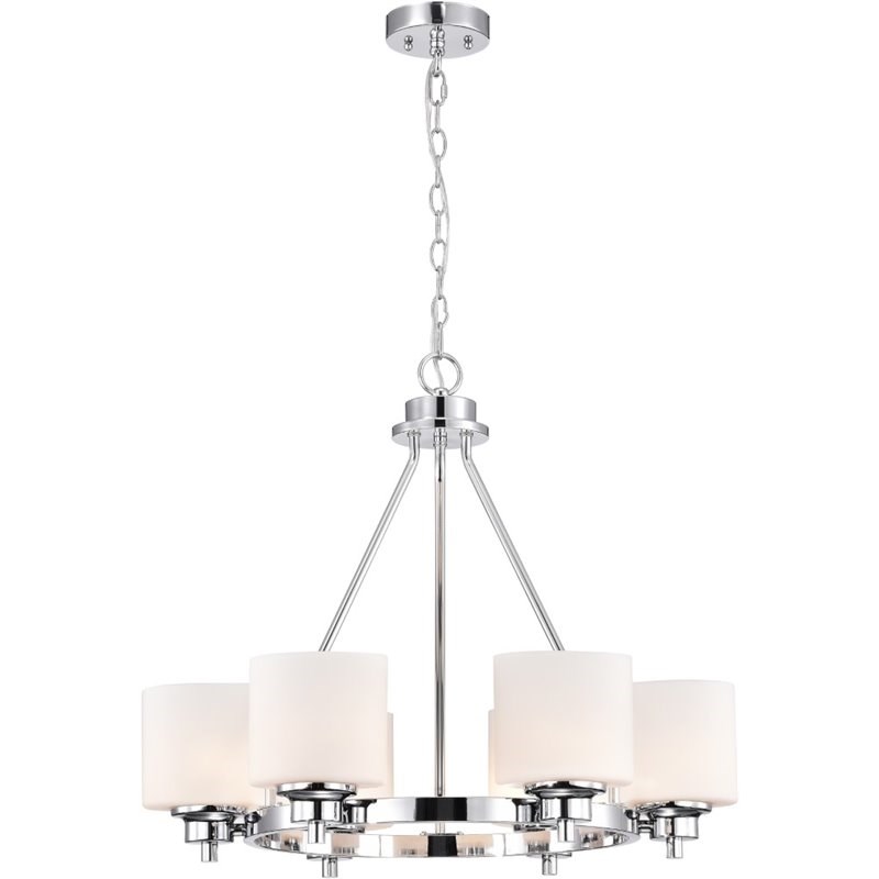 CHLOE Solbi 6 Light Oil Rubbed Bronze Large Chandelier Ceiling Fixture 24