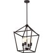 CHLOE Ironclad Industrial 4 Light Bronze Inverted Pendant Ceiling Fixture 16