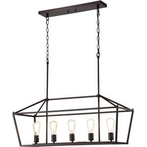 chloe ironclad industrial 5 light bronze island pendant ceiling fixture 36