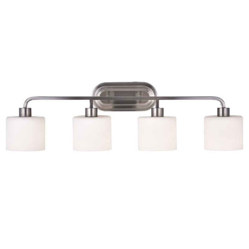 CHLOE Leia Transitional 4 Light Brushed Nickel Bath Vanity Light 34