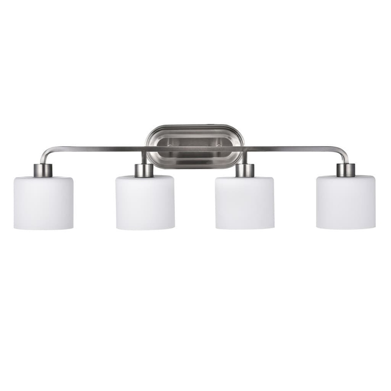 CHLOE Leia Transitional 4 Light Brushed Nickel Bath Vanity Light 34