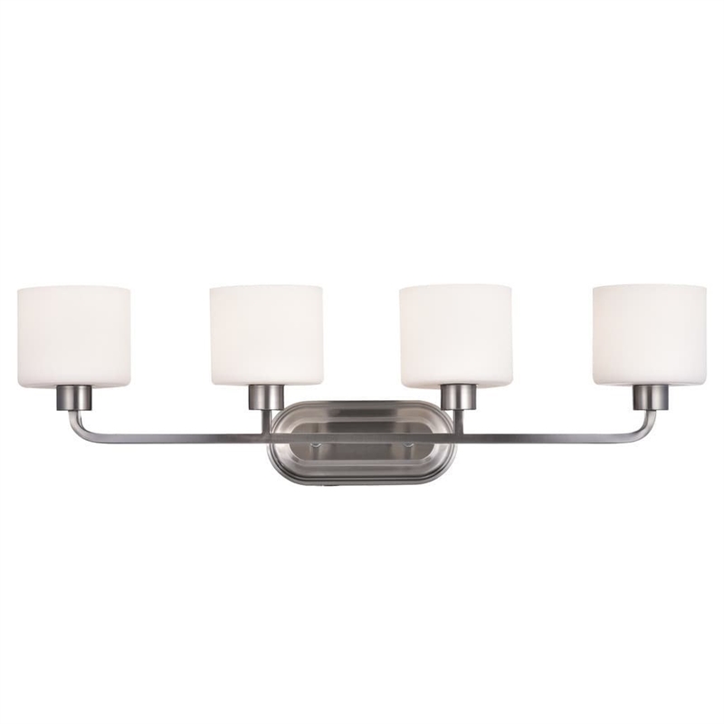 CHLOE Leia Transitional 4 Light Brushed Nickel Bath Vanity Light 34
