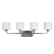 CHLOE Leia Transitional 4 Light Brushed Nickel Bath Vanity Light 34