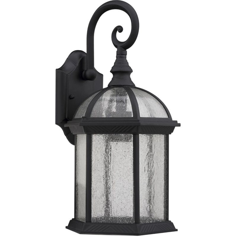 CHLOE Havana Divine Transitional 1 Light Black Outdoor Wall Sconce 16