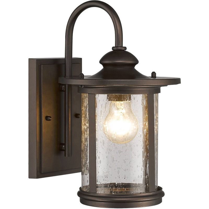 CHLOE Cole Transitional 1 Light Rubbed Bronze Outdoor Wall Sconce 13