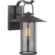 CHLOE Elijah Industrial 1 Light Textured Black Outdoor Wall Sconce 14
