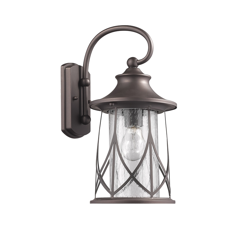 CHLOE Marhaus Transitional 1 Light Rubbed Bronze Outdoor Wall Sconce 15